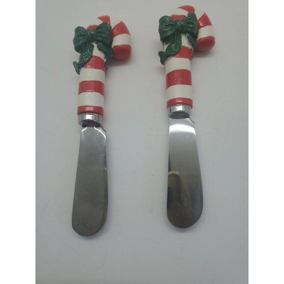 Candy Cane With Bow Speader Set  Christmas Charcuterie Cheese Meat - Picture 5 of 7